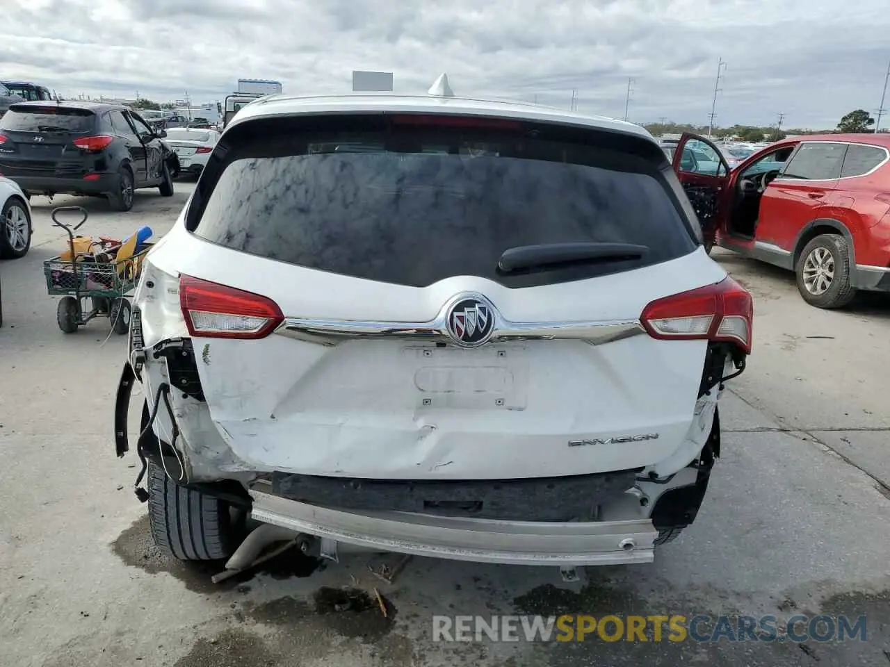 6 fotografías del automóvil dañado LRBFXASA9LD227958 BUICK ENVISION 2020
