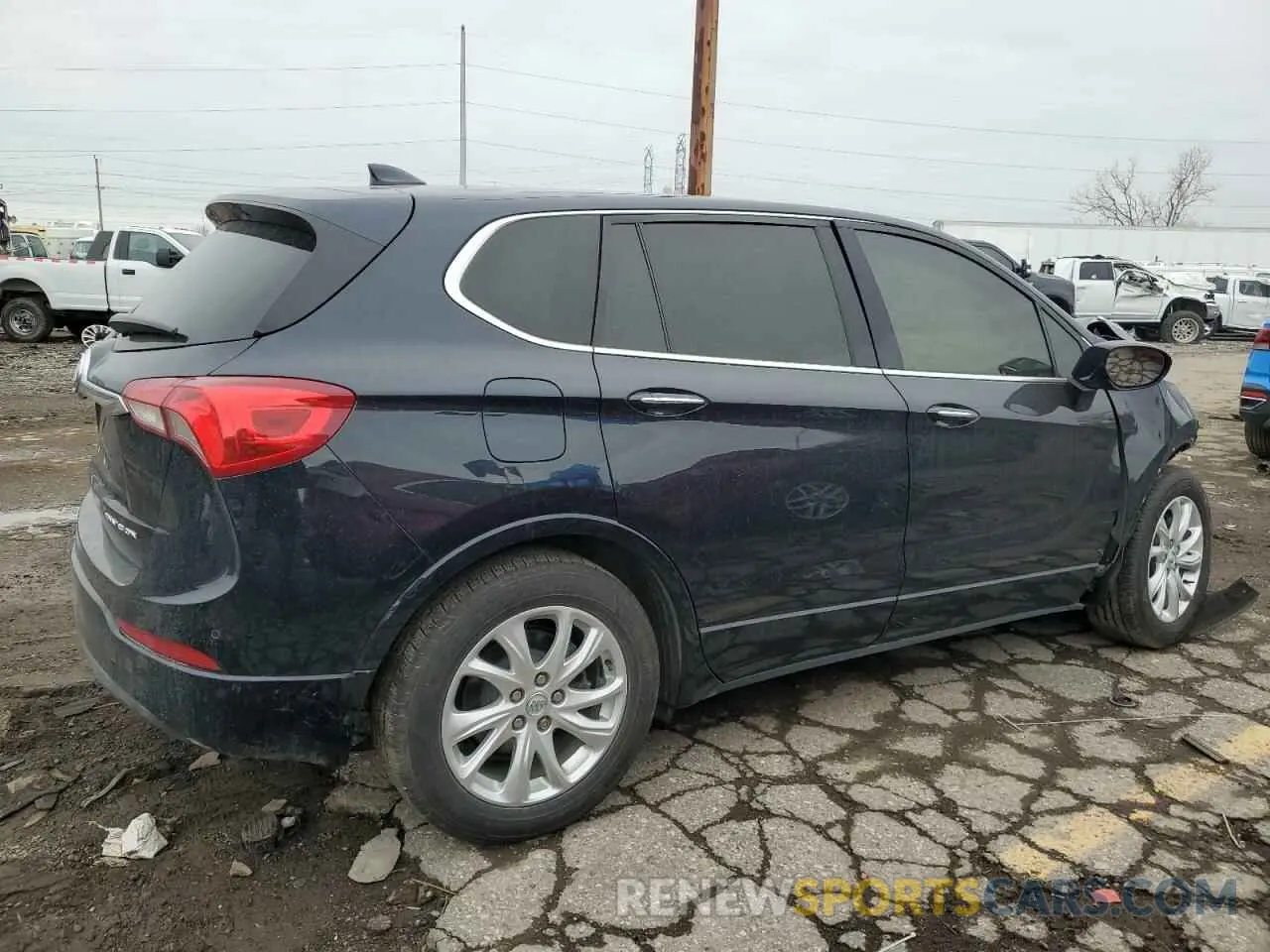3 fotografías del automóvil dañado LRBFXBSA1LD159791 BUICK ENVISION 2020