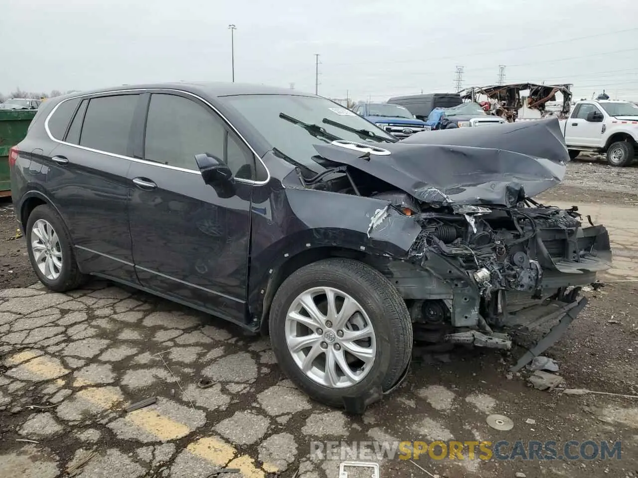 4 fotografías del automóvil dañado LRBFXBSA1LD159791 BUICK ENVISION 2020