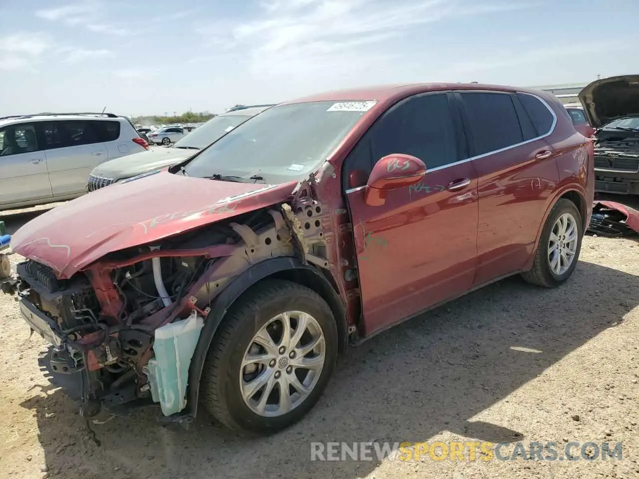 1 fotografías del automóvil dañado LRBFXBSA2LD140361 BUICK ENVISION 2020