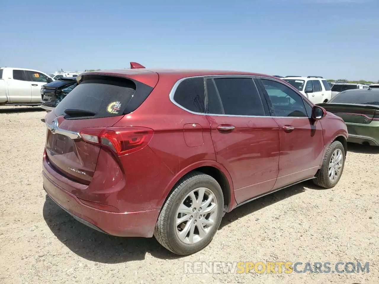 3 fotografías del automóvil dañado LRBFXBSA2LD140361 BUICK ENVISION 2020