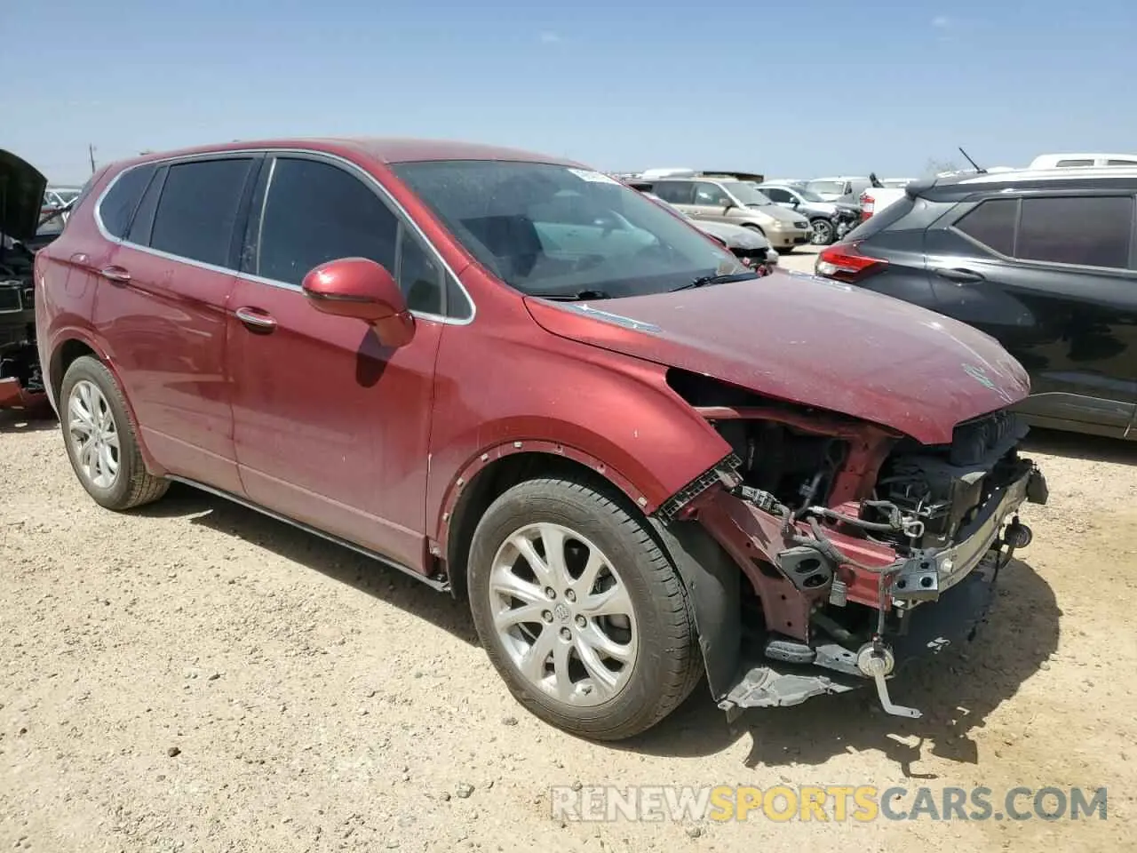 4 fotografías del automóvil dañado LRBFXBSA2LD140361 BUICK ENVISION 2020