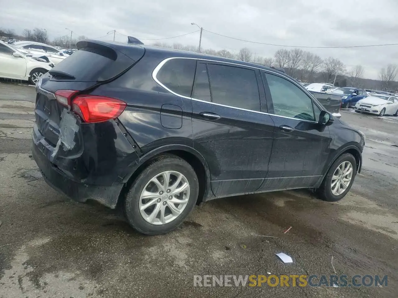 3 fotografías del automóvil dañado LRBFXBSA7LD156183 BUICK ENVISION 2020