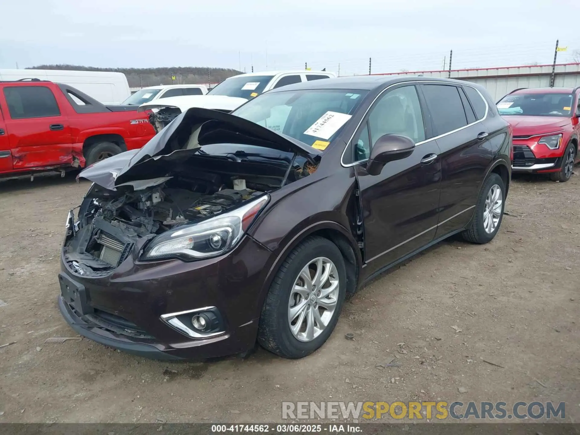 2 fotografías del automóvil dañado LRBFXBSA7LD157480 BUICK ENVISION 2020