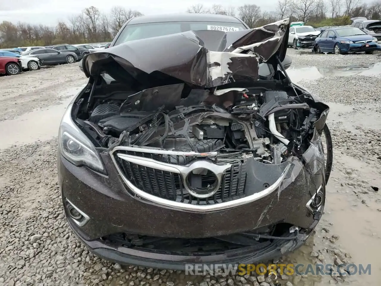 5 fotografías del automóvil dañado LRBFXBSAXLD110685 BUICK ENVISION 2020