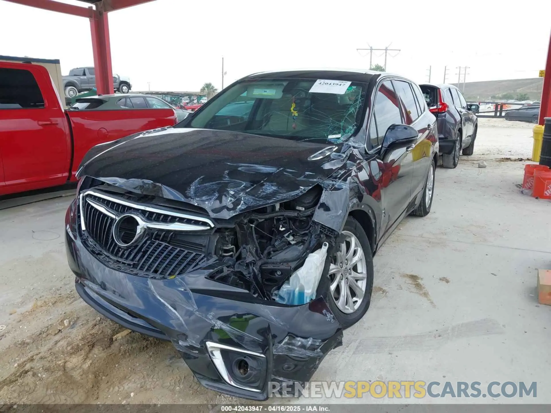 6 fotografías del automóvil dañado LRBFXBSAXLD137742 BUICK ENVISION 2020