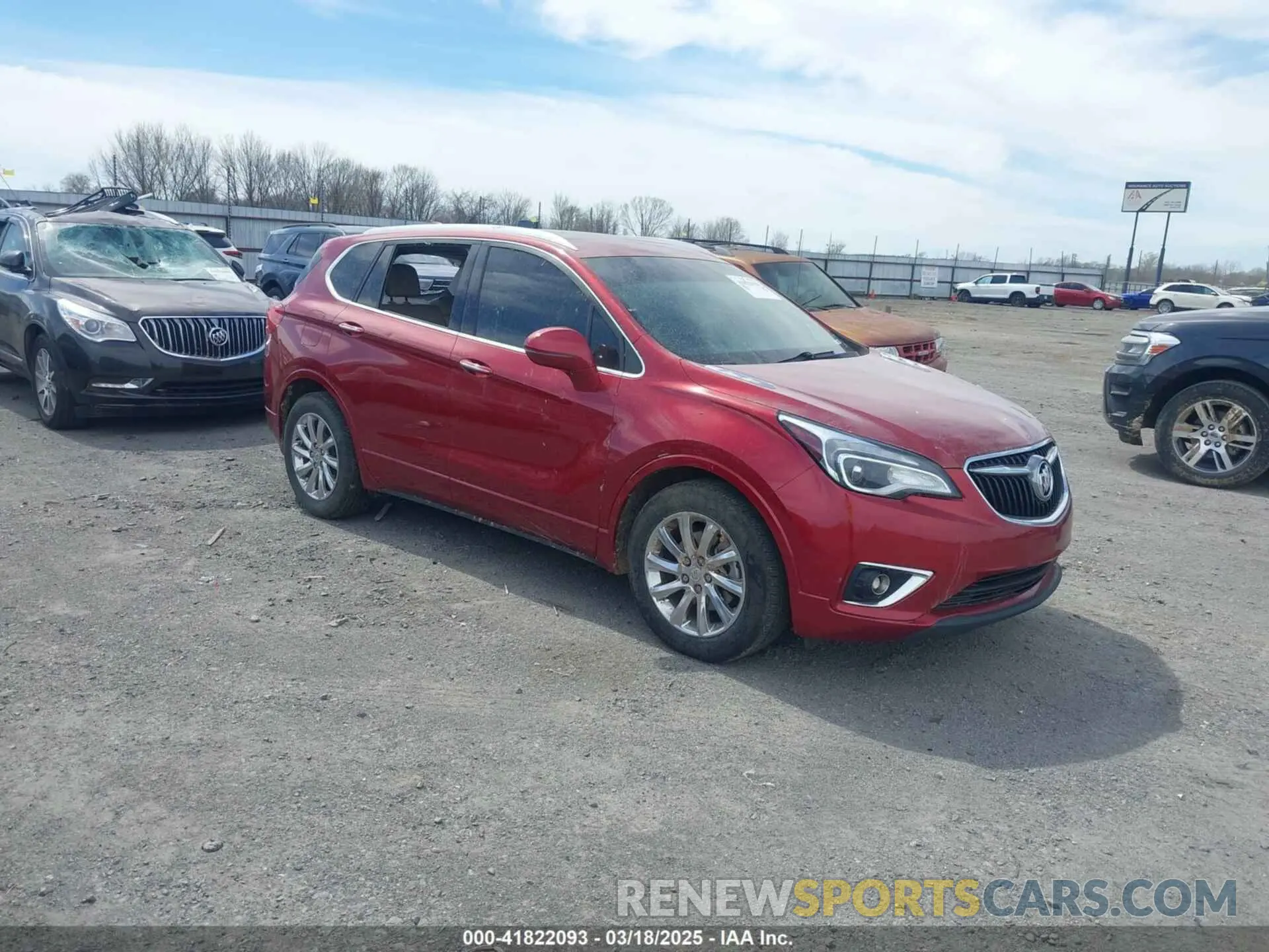 1 fotografías del automóvil dañado LRBFXCSA2LD019996 BUICK ENVISION 2020