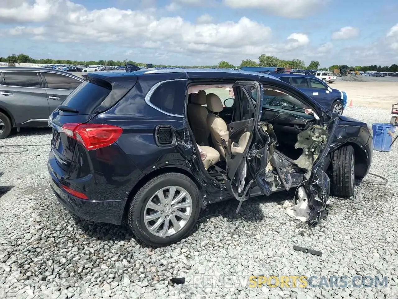 3 fotografías del automóvil dañado LRBFXCSA2LD081057 BUICK ENVISION 2020