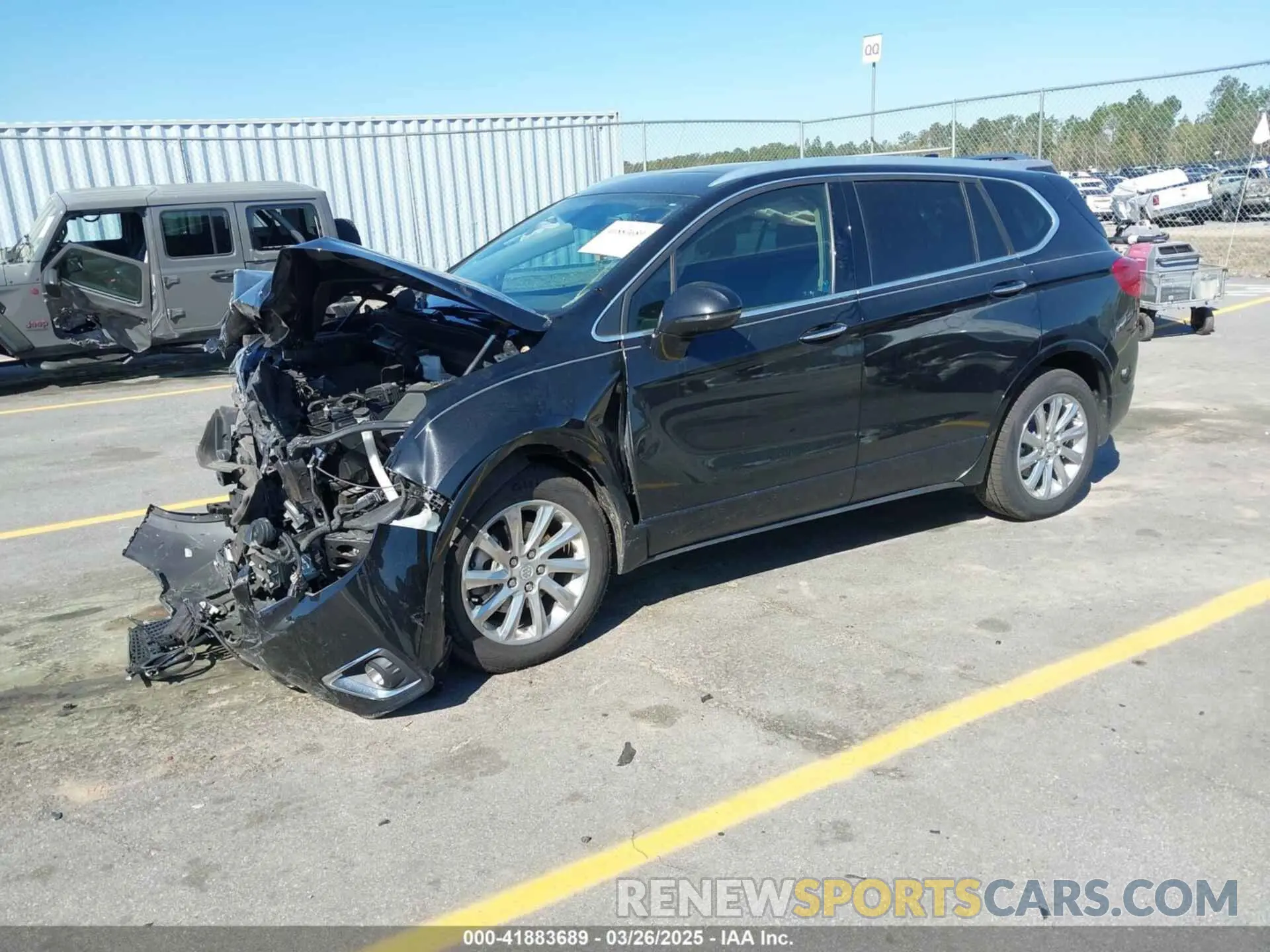 2 fotografías del automóvil dañado LRBFXCSA3LD100196 BUICK ENVISION 2020