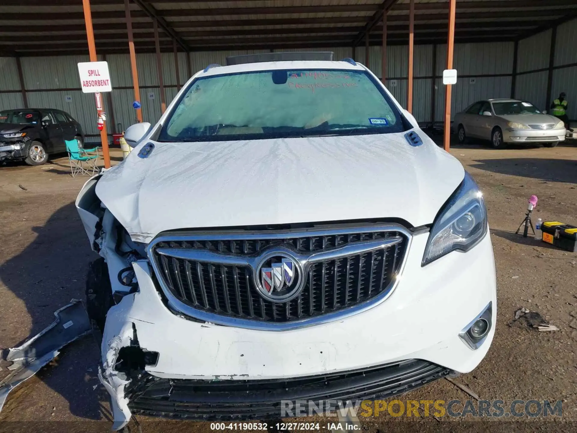 12 fotografías del automóvil dañado LRBFXCSA9LD150360 BUICK ENVISION 2020