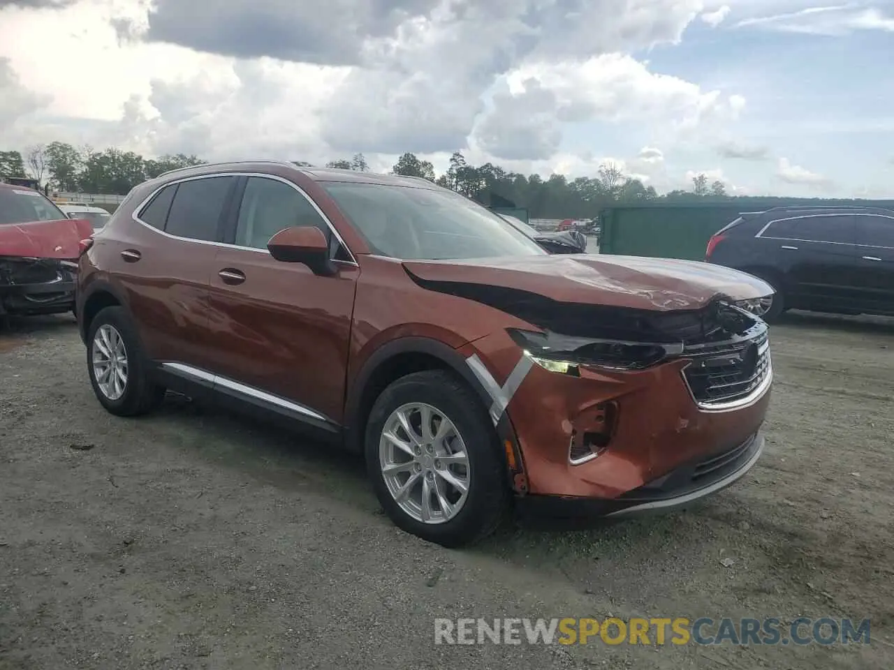 4 fotografías del automóvil dañado LRBAZLR41MD105564 BUICK ENVISION 2021