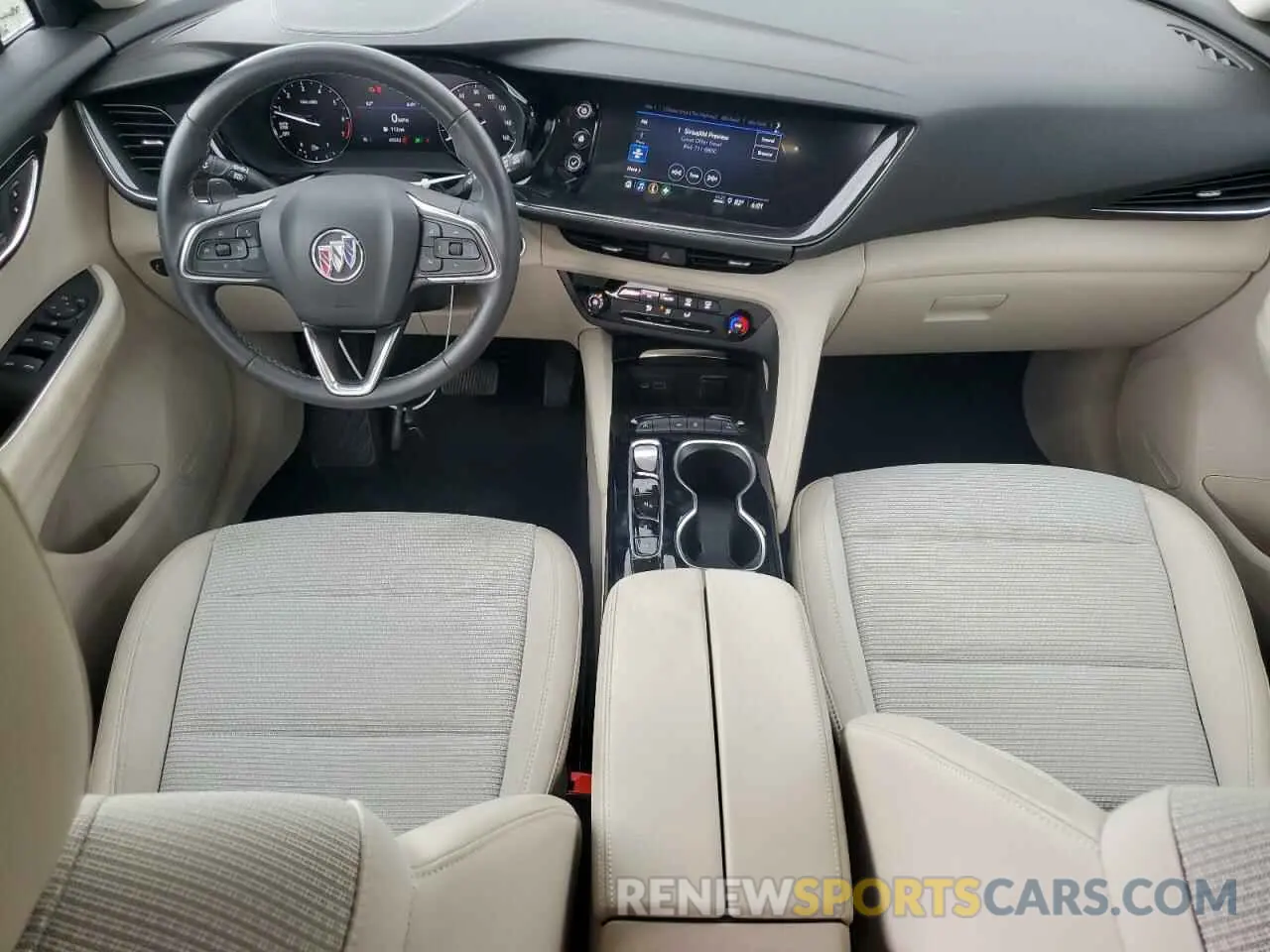 8 fotografías del automóvil dañado LRBAZLR41MD105564 BUICK ENVISION 2021