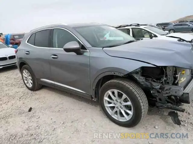 14 fotografías del automóvil dañado LRBAZLR42MD098303 BUICK ENVISION 2021