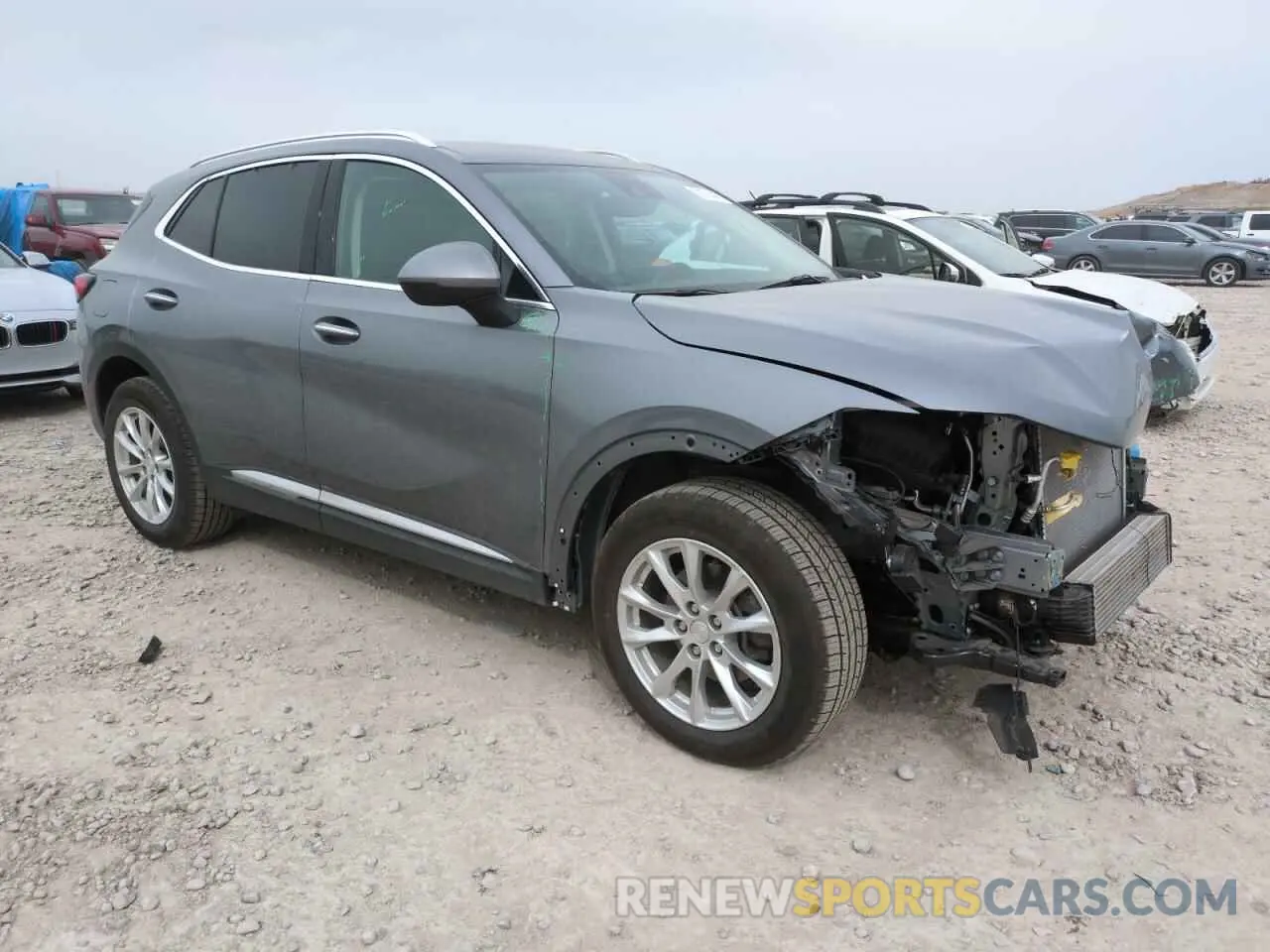 4 fotografías del automóvil dañado LRBAZLR42MD098303 BUICK ENVISION 2021