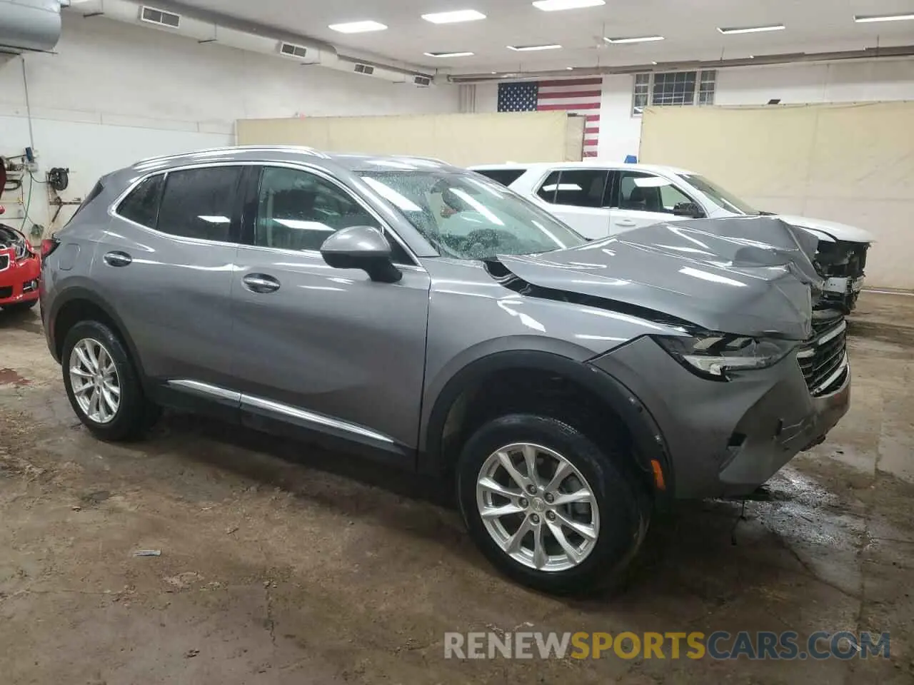 4 fotografías del automóvil dañado LRBAZLR45MD041173 BUICK ENVISION 2021
