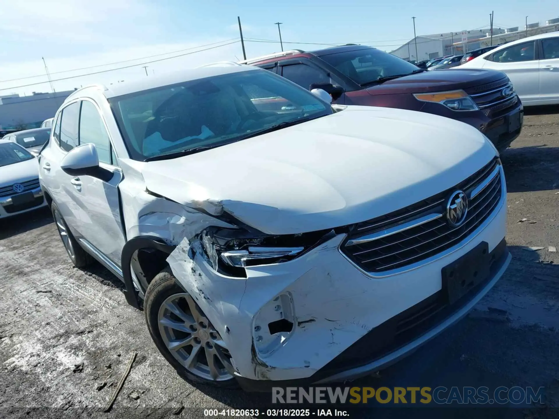 1 fotografías del automóvil dañado LRBAZLR45MD041450 BUICK ENVISION 2021