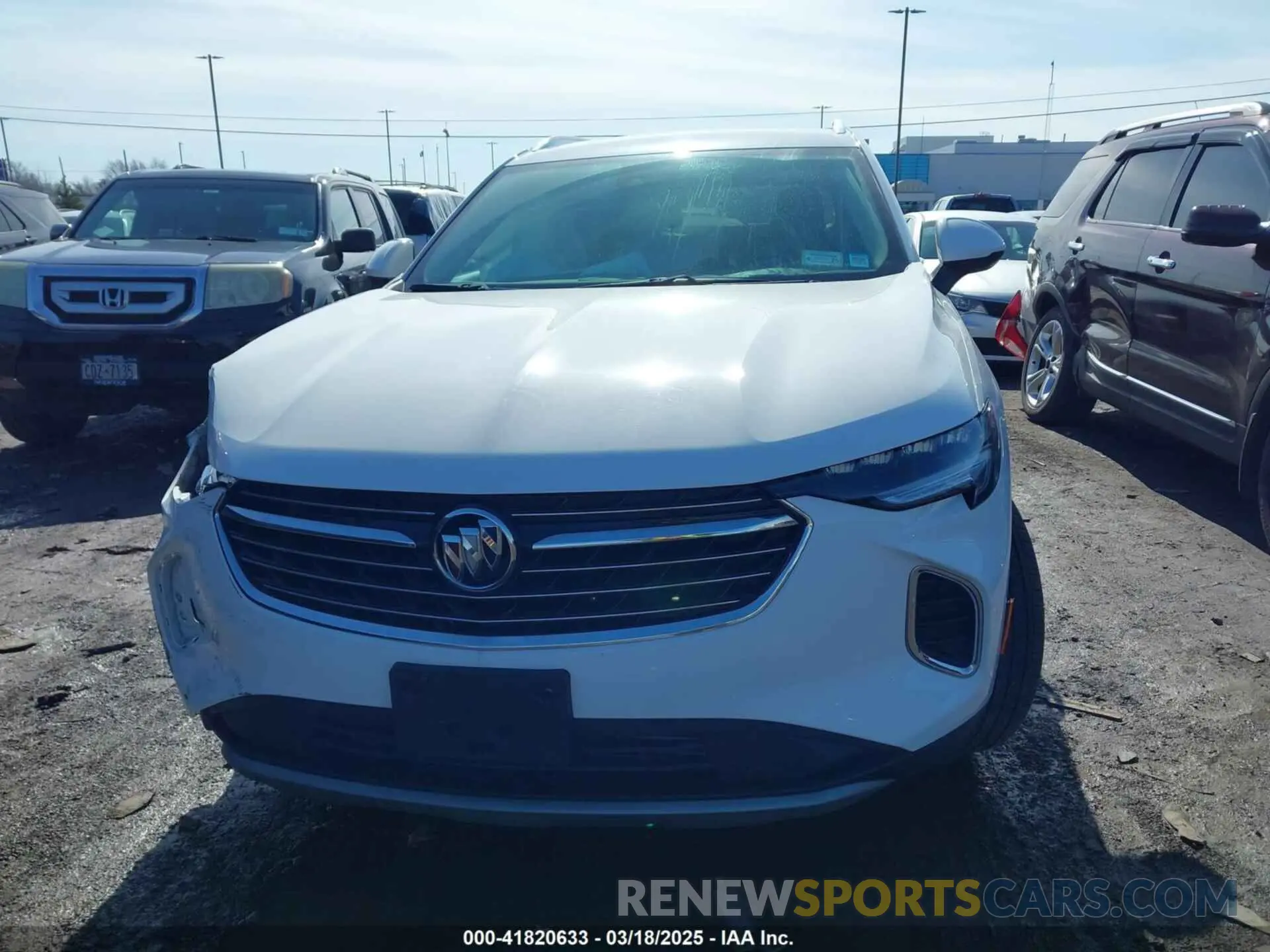 12 fotografías del automóvil dañado LRBAZLR45MD041450 BUICK ENVISION 2021
