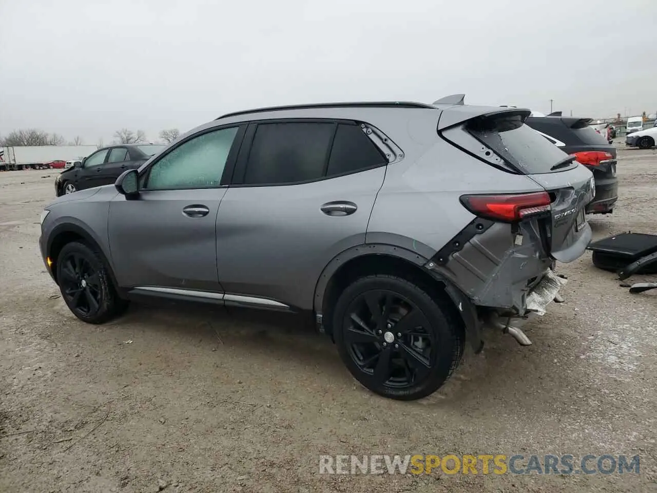 2 fotografías del automóvil dañado LRBAZLR46MD100165 BUICK ENVISION 2021