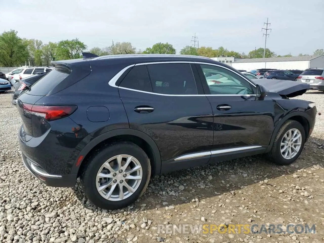 3 fotografías del automóvil dañado LRBAZLR46MD183600 BUICK ENVISION 2021
