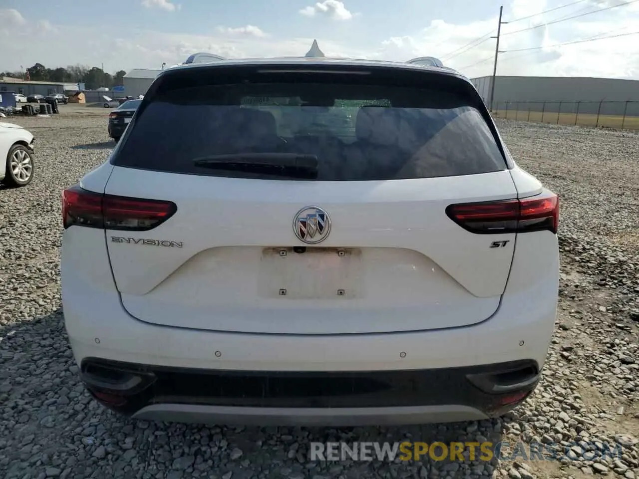 6 fotografías del automóvil dañado LRBAZLR49MD108244 BUICK ENVISION 2021