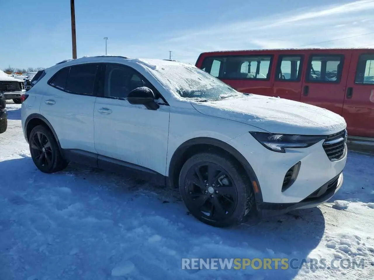 4 fotografías del automóvil dañado LRBFZMR40MD064713 BUICK ENVISION 2021