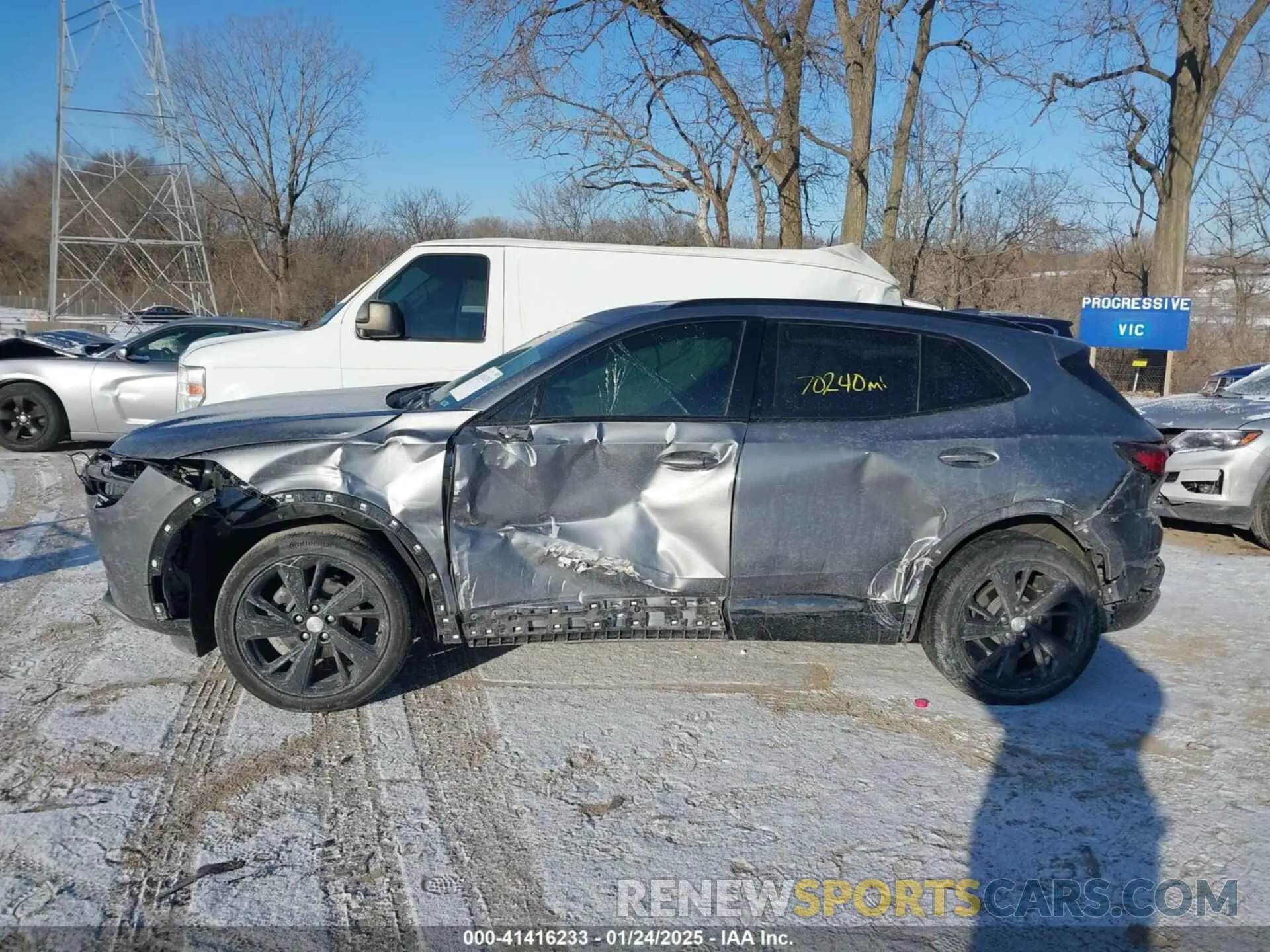 14 fotografías del automóvil dañado LRBFZMR45MD198701 BUICK ENVISION 2021