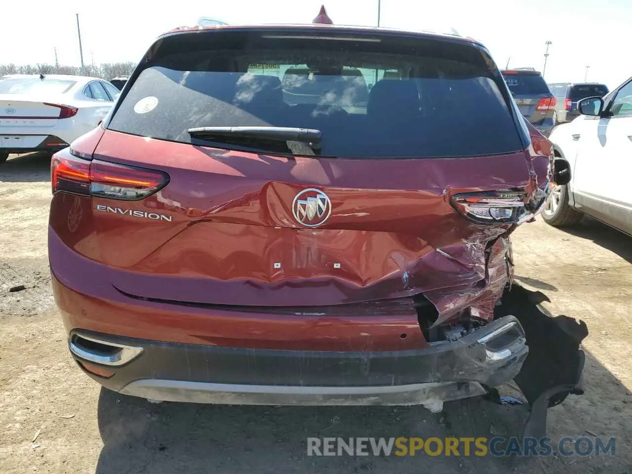 6 fotografías del automóvil dañado LRBFZNR40MD085275 BUICK ENVISION 2021
