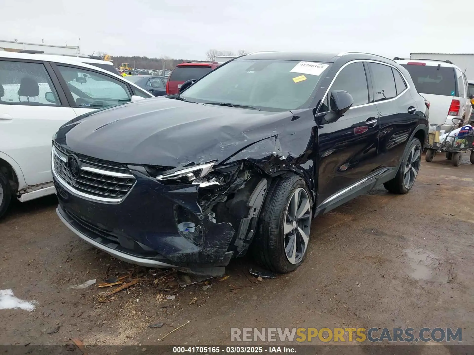 2 fotografías del automóvil dañado LRBFZNR42MD190741 BUICK ENVISION 2021