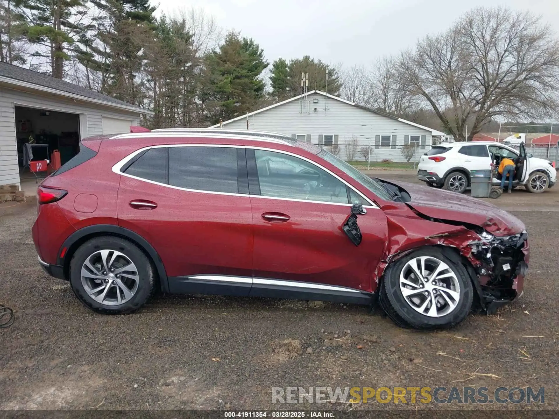 14 fotografías del automóvil dañado LRBFZNR44MD041828 BUICK ENVISION 2021