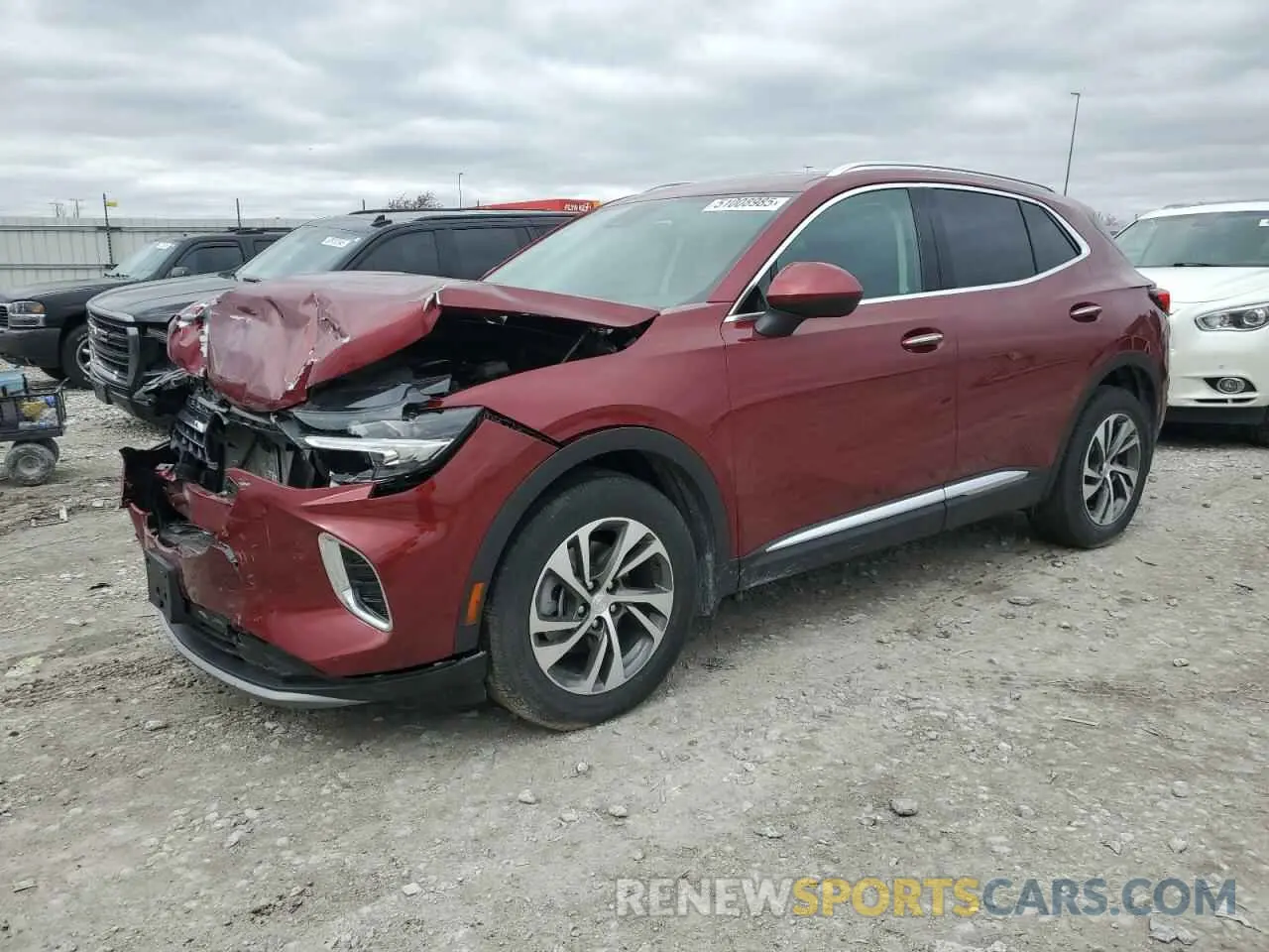 1 fotografías del automóvil dañado LRBFZNR46MD077570 BUICK ENVISION 2021