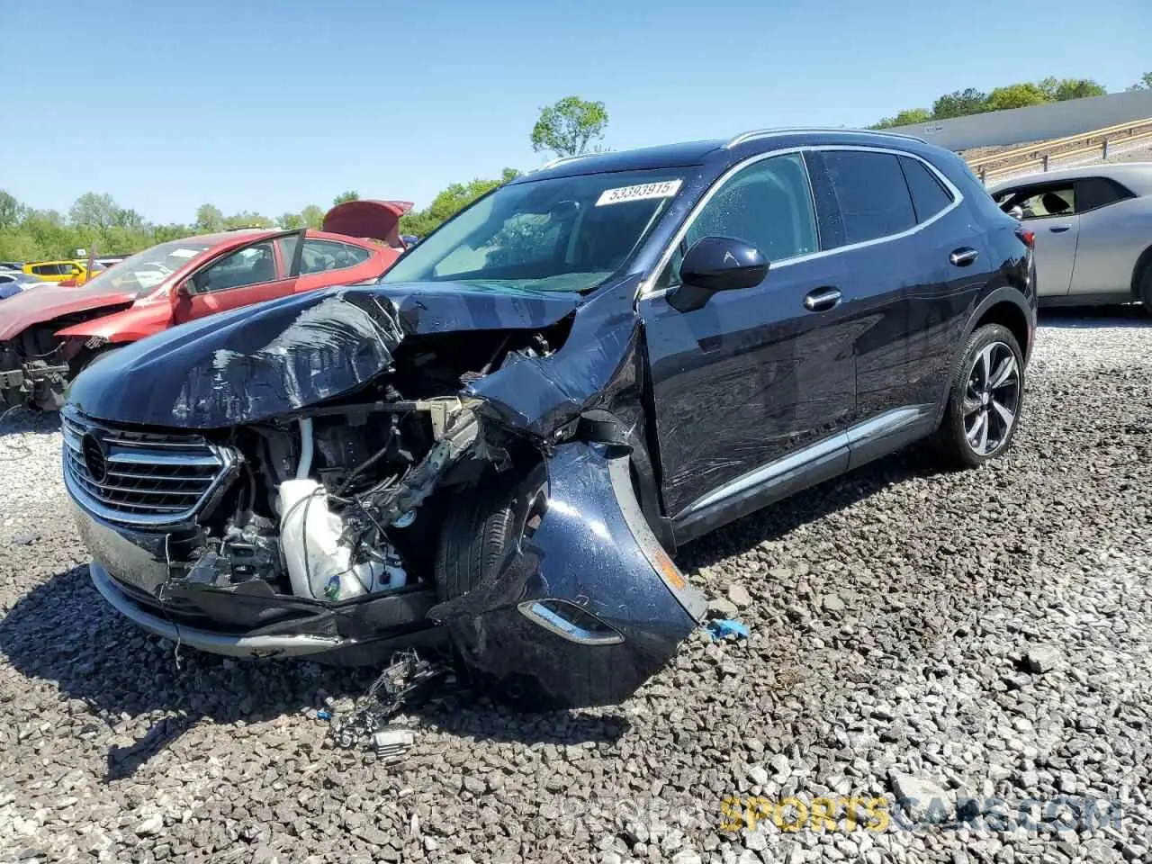 1 fotografías del automóvil dañado LRBFZNR4XMD167014 BUICK ENVISION 2021