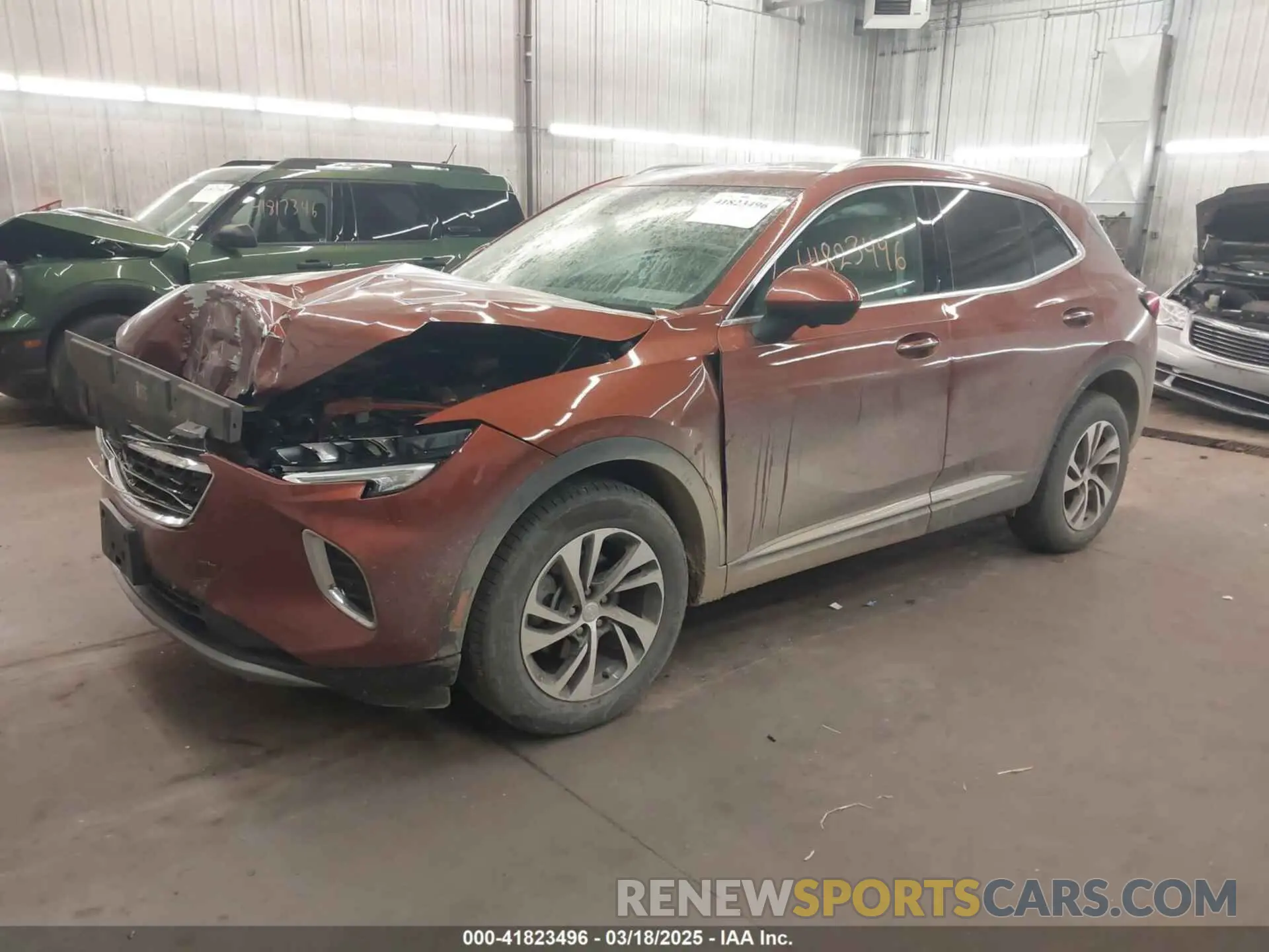 2 fotografías del automóvil dañado LRBFZPR43MD139423 BUICK ENVISION 2021
