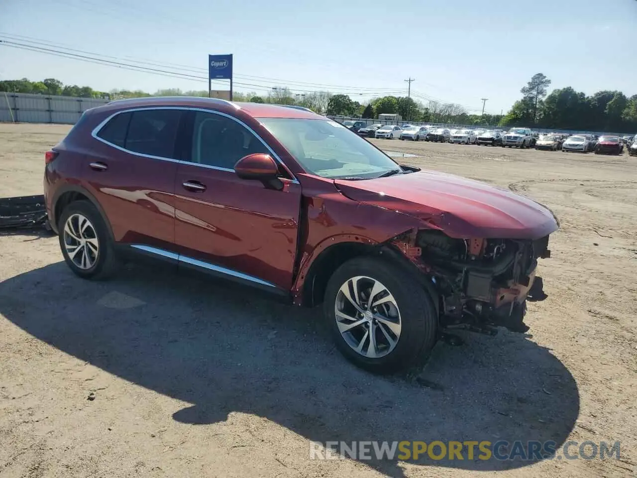 4 fotografías del automóvil dañado LRBFZPR48MD125890 BUICK ENVISION 2021