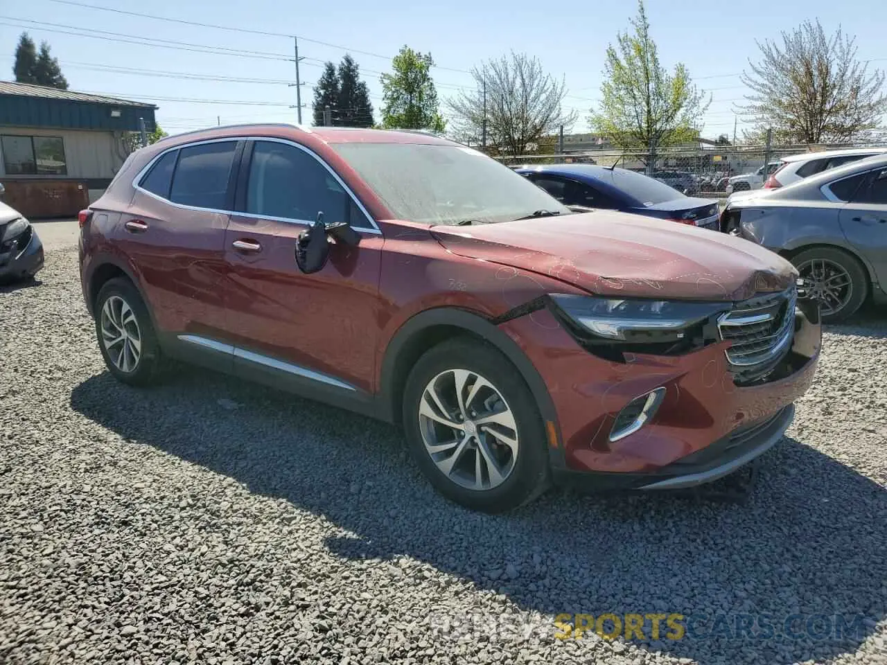 4 fotografías del automóvil dañado LRBFZPR49MD179540 BUICK ENVISION 2021