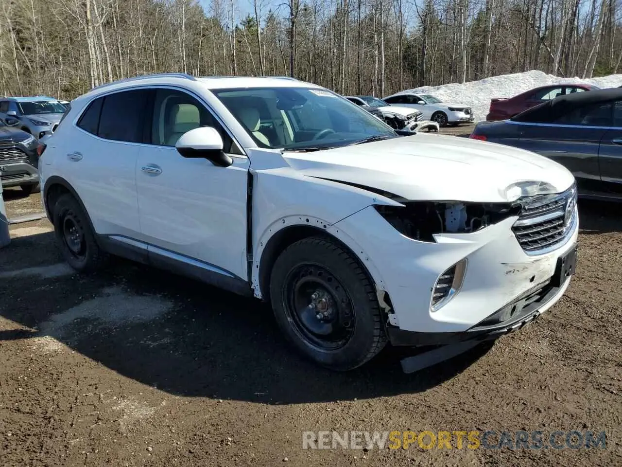 4 fotografías del automóvil dañado LRBFZPR4XMD136647 BUICK ENVISION 2021