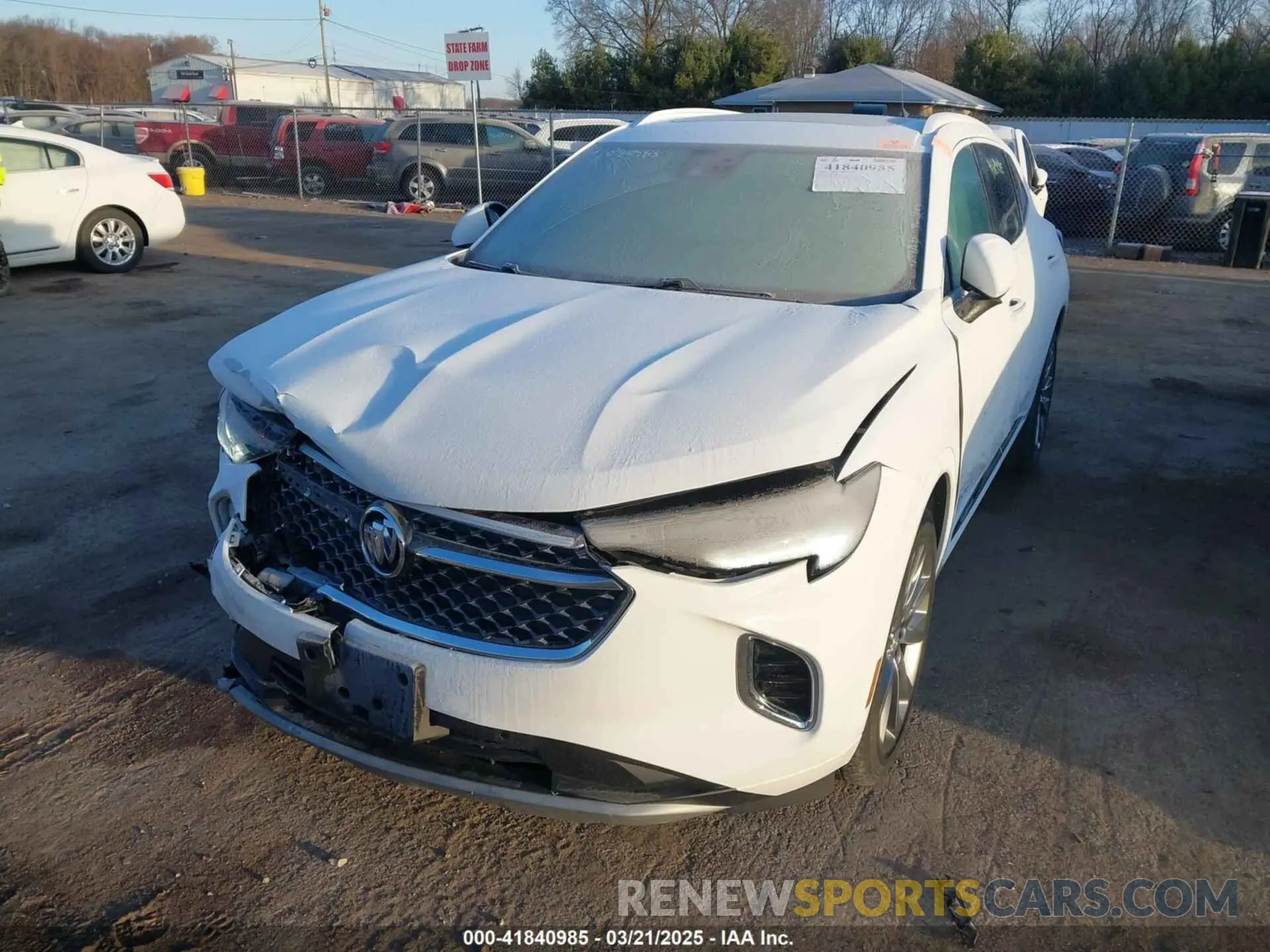2 fotografías del automóvil dañado LRBFZSR44MD077520 BUICK ENVISION 2021
