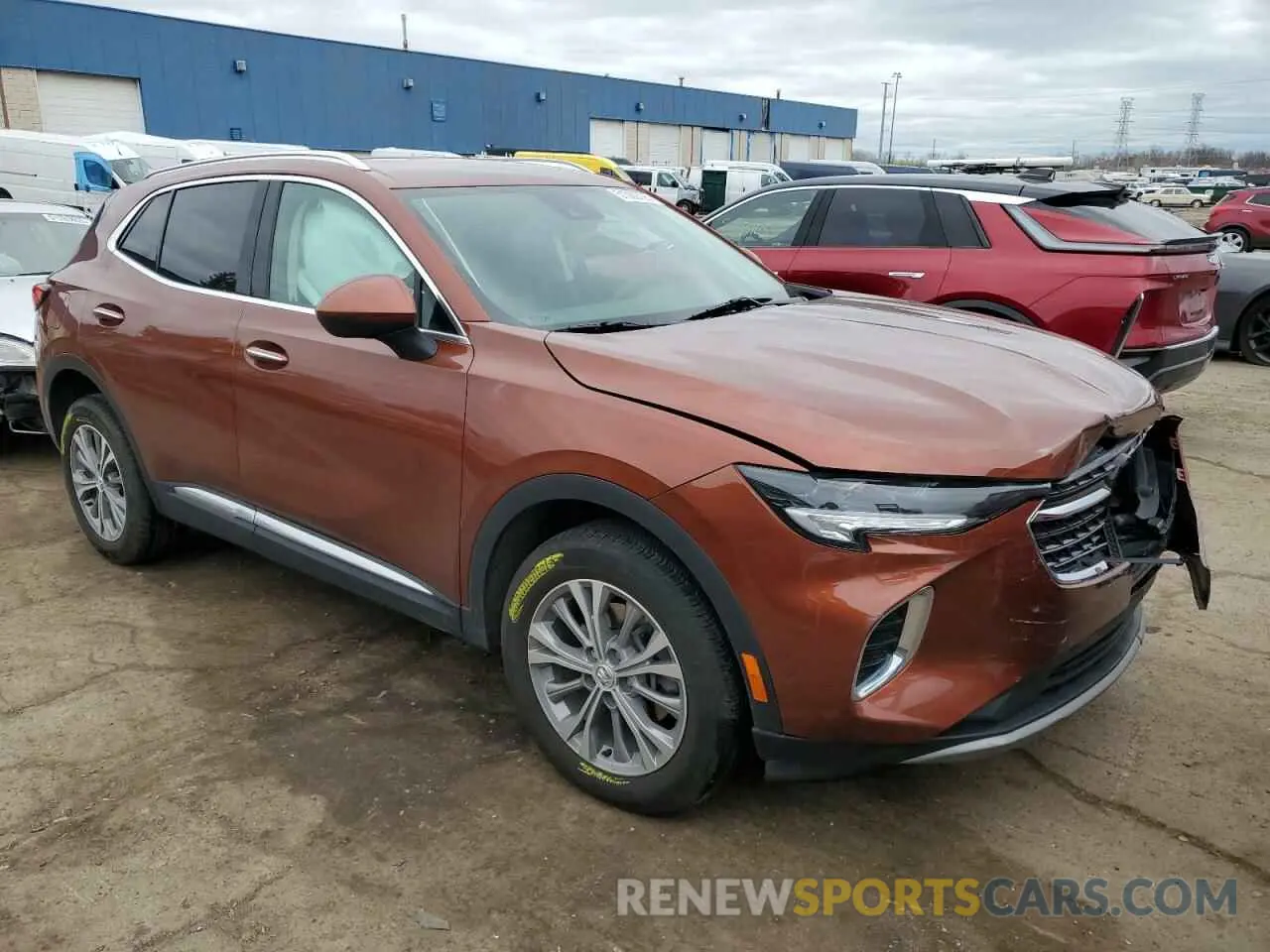 4 fotografías del automóvil dañado LRBAZLR41ND126979 BUICK ENVISION 2022