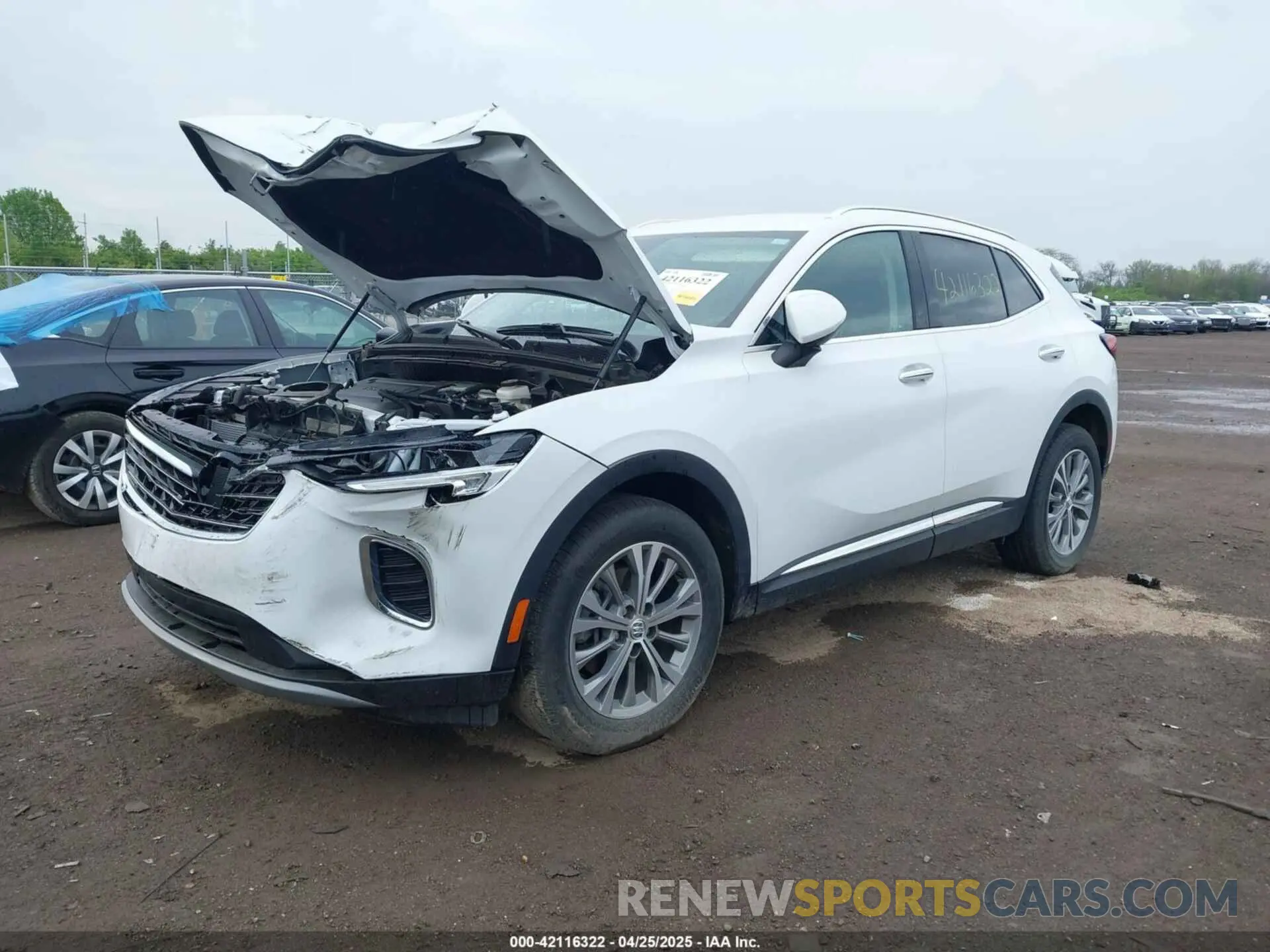 2 fotografías del automóvil dañado LRBAZLR44ND126457 BUICK ENVISION 2022