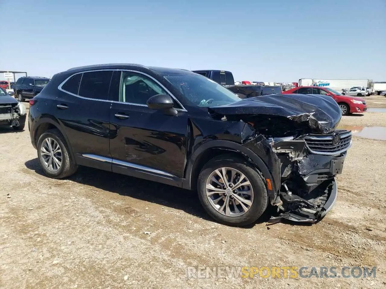 4 fotografías del automóvil dañado LRBAZLR44ND158342 BUICK ENVISION 2022