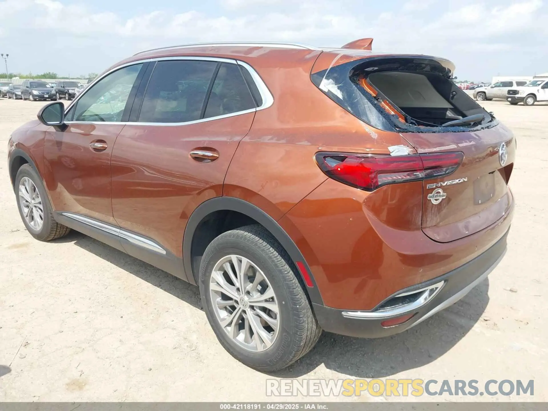 3 fotografías del automóvil dañado LRBAZLR46ND064723 BUICK ENVISION 2022