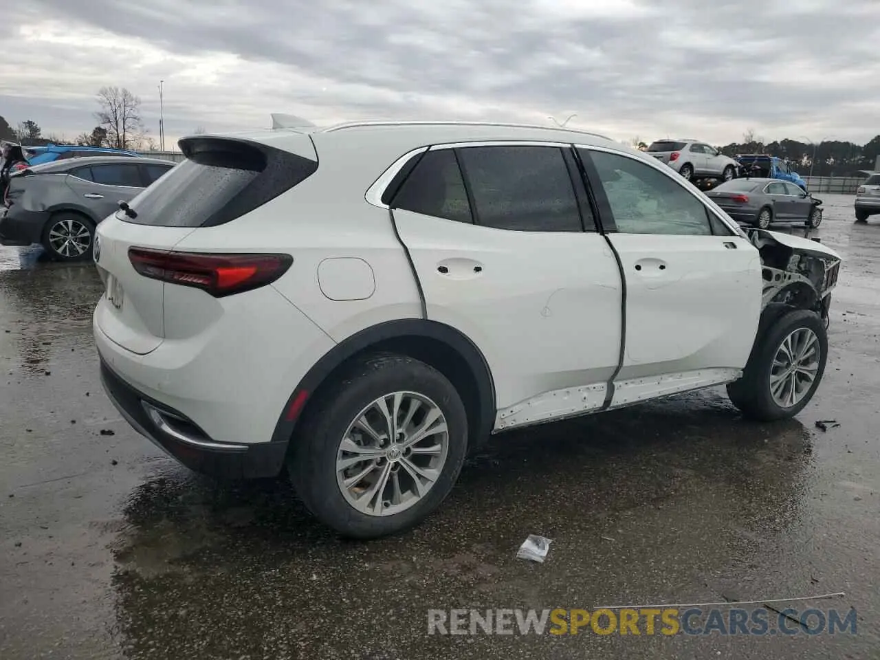 3 fotografías del automóvil dañado LRBAZLR47ND029575 BUICK ENVISION 2022