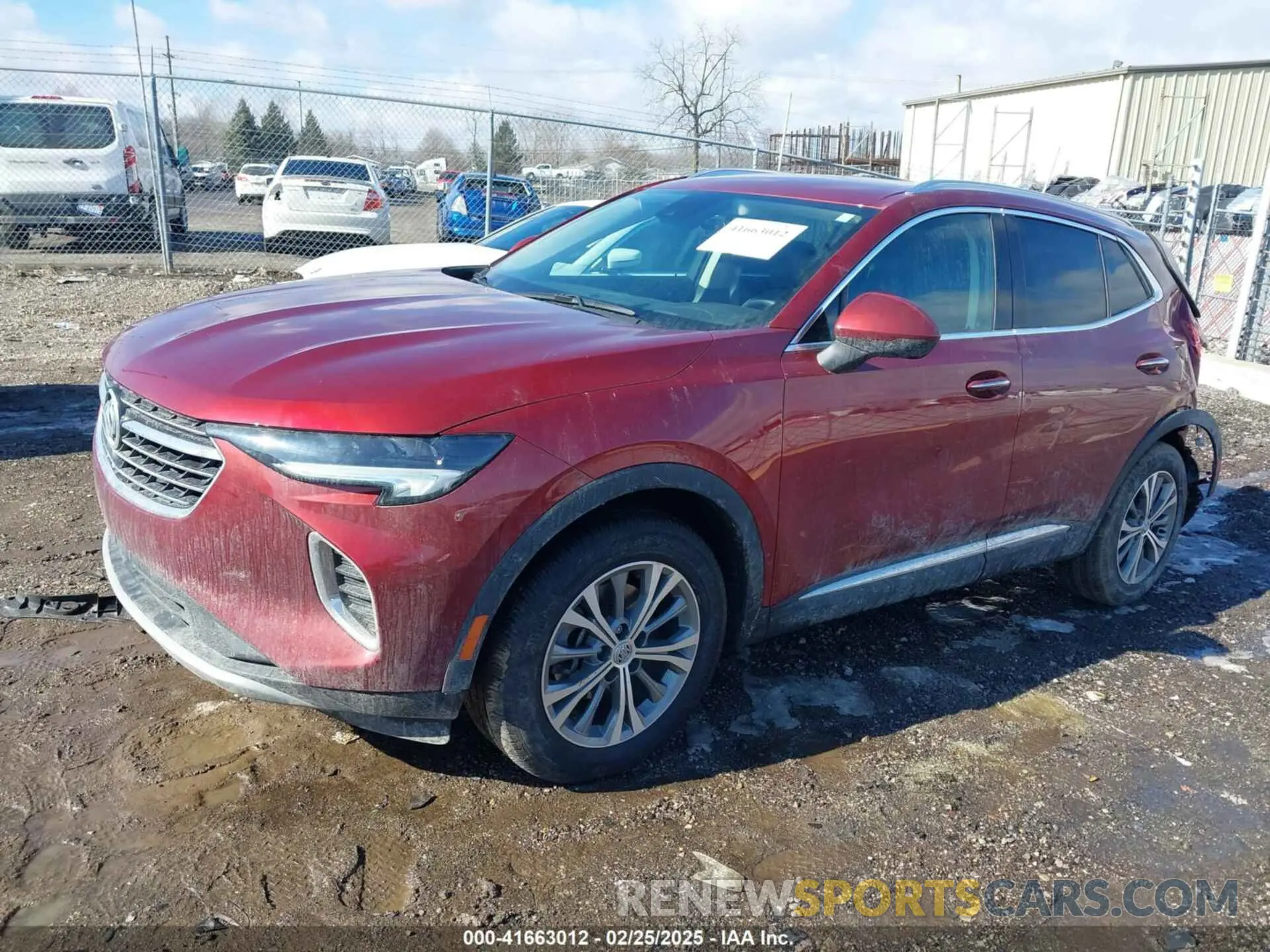2 fotografías del automóvil dañado LRBAZLR47ND139896 BUICK ENVISION 2022