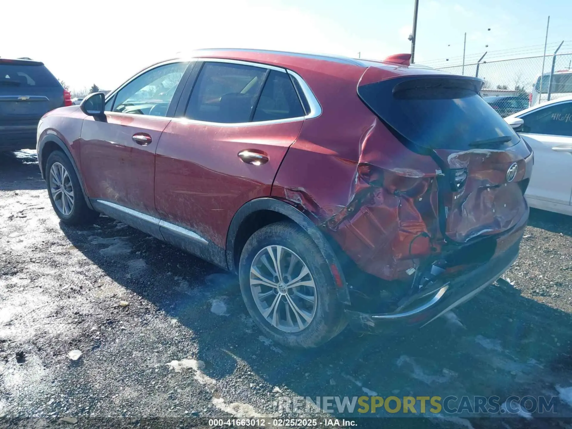 3 fotografías del automóvil dañado LRBAZLR47ND139896 BUICK ENVISION 2022