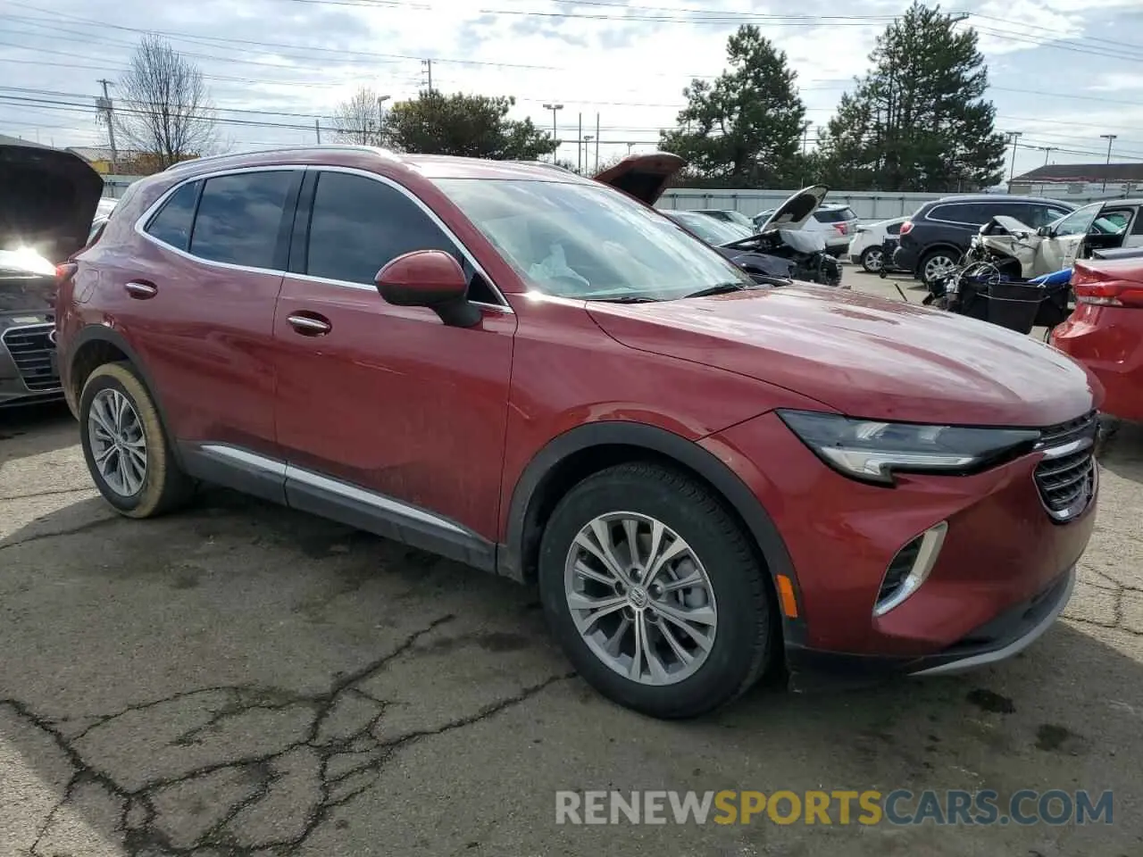 4 fotografías del automóvil dañado LRBAZLR47ND162627 BUICK ENVISION 2022