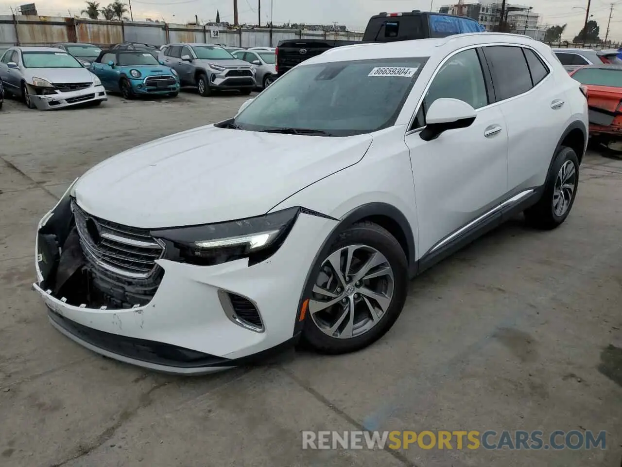 1 fotografías del automóvil dañado LRBFZNR40ND147985 BUICK ENVISION 2022