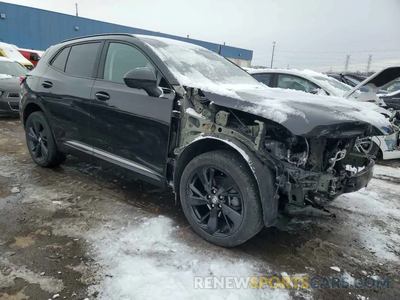 4 fotografías del automóvil dañado LRBFZNR41ND111626 BUICK ENVISION 2022