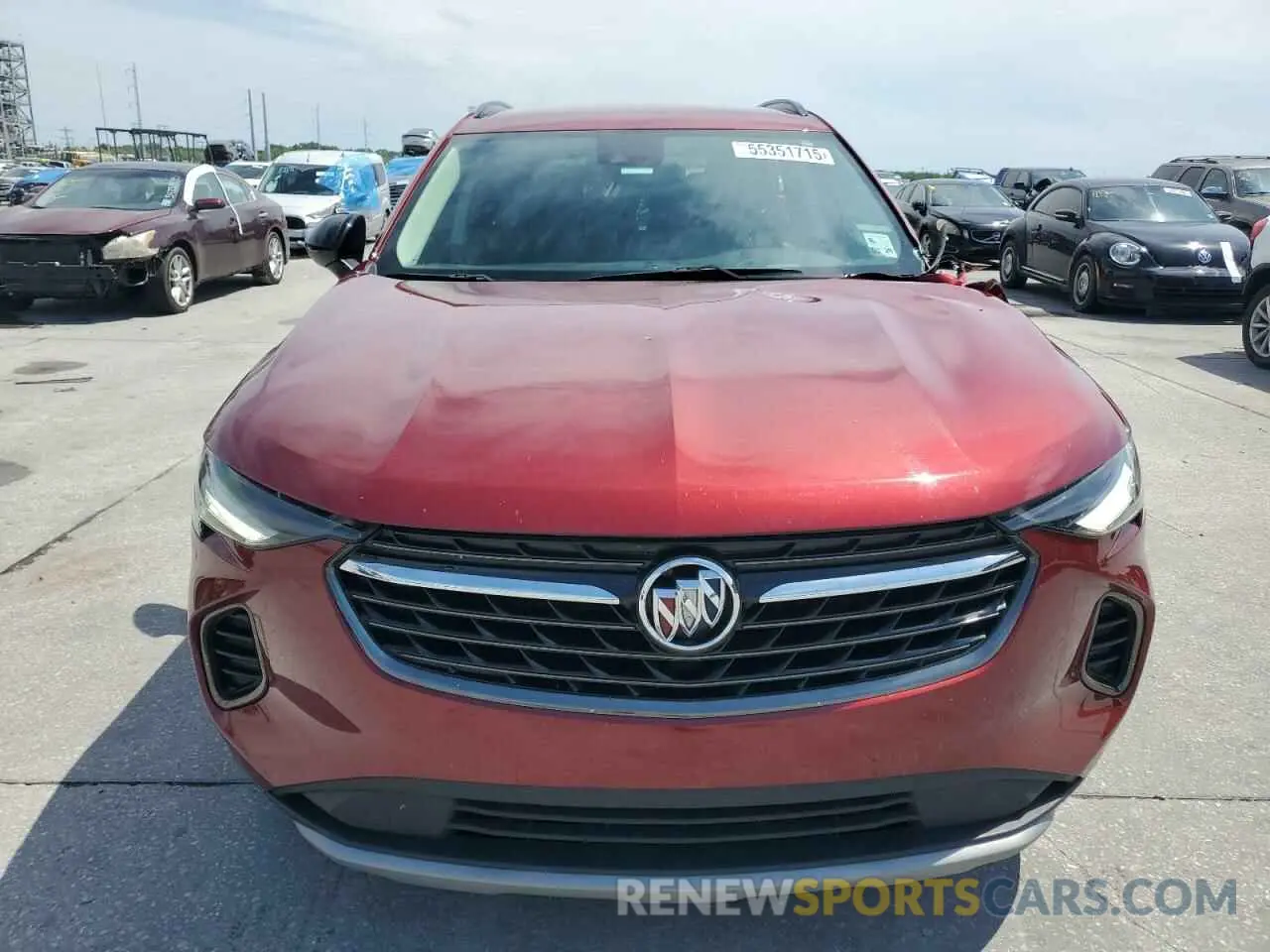 5 fotografías del automóvil dañado LRBFZNR47ND064392 BUICK ENVISION 2022