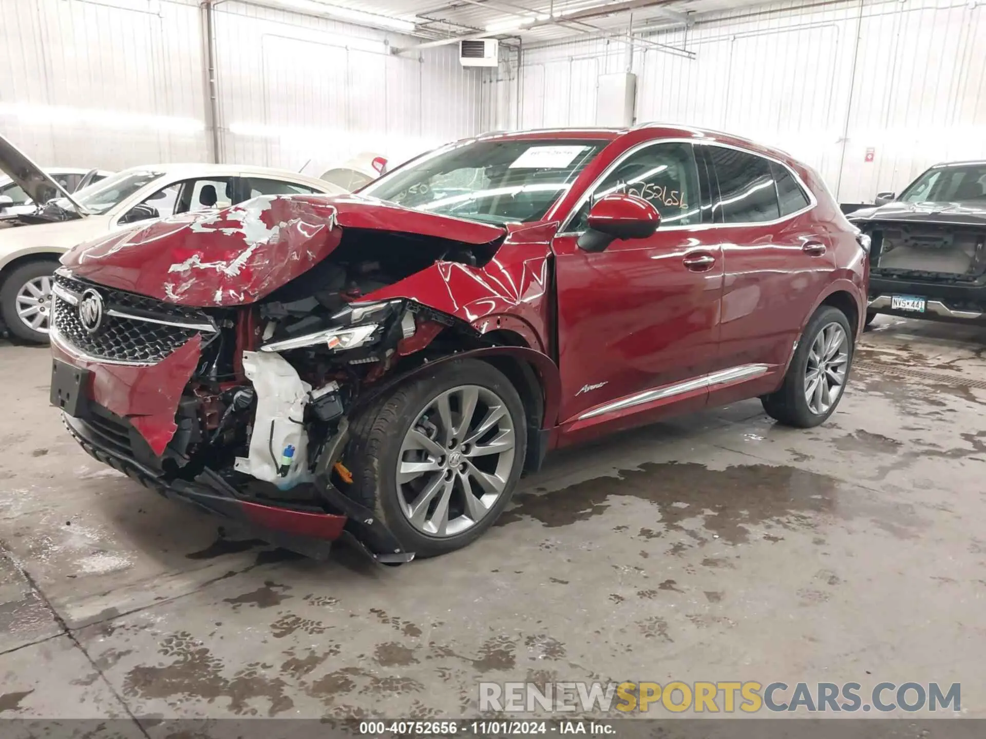 2 fotografías del automóvil dañado LRBFZSR40ND049473 BUICK ENVISION 2022