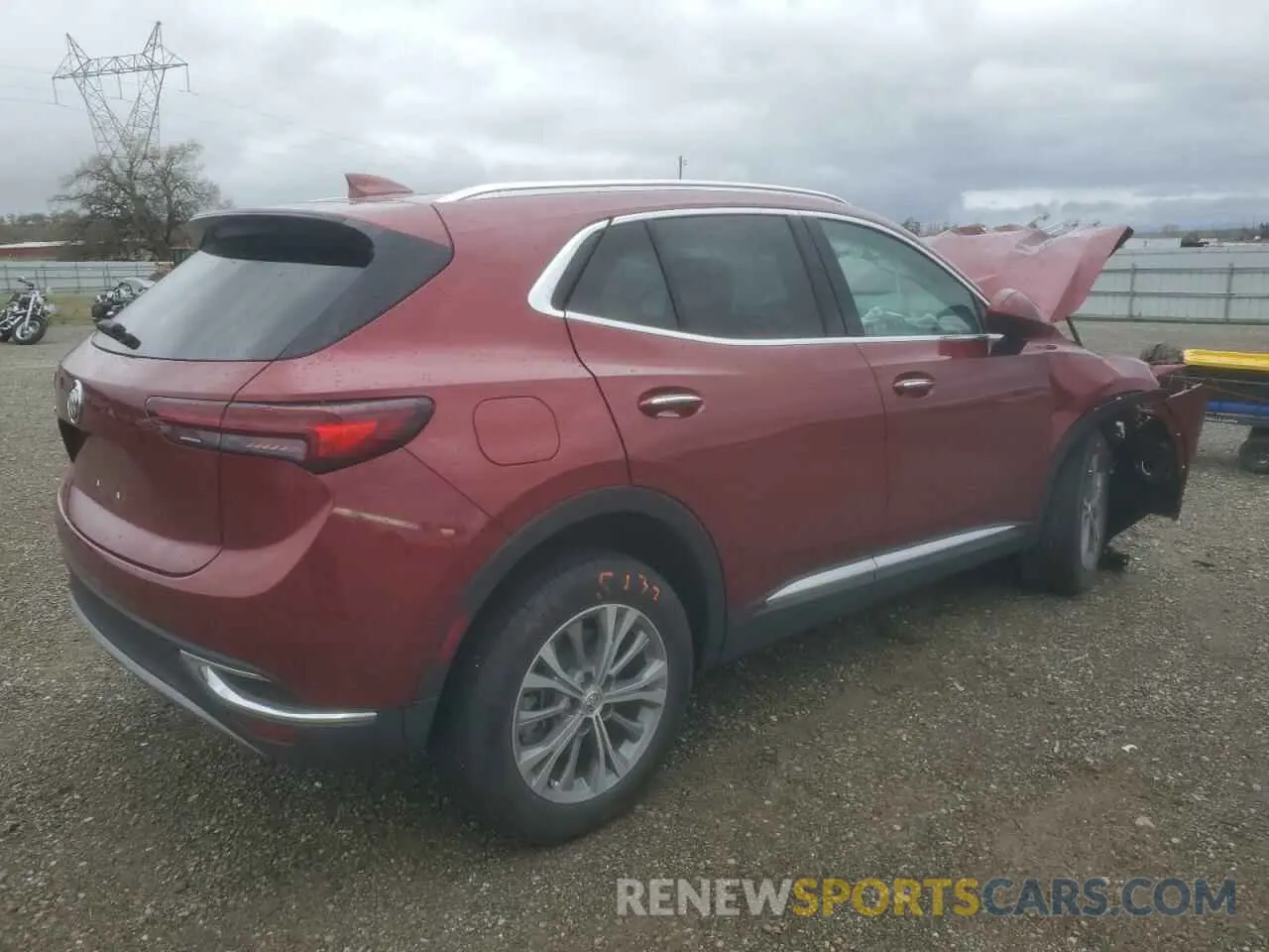 3 fotografías del automóvil dañado LRBAZLR45PD036074 BUICK ENVISION 2023