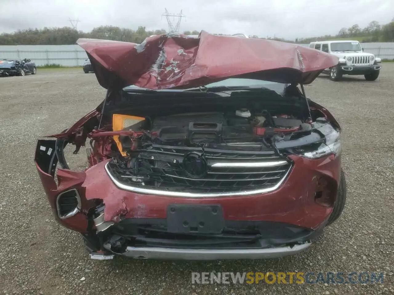 5 fotografías del automóvil dañado LRBAZLR45PD036074 BUICK ENVISION 2023